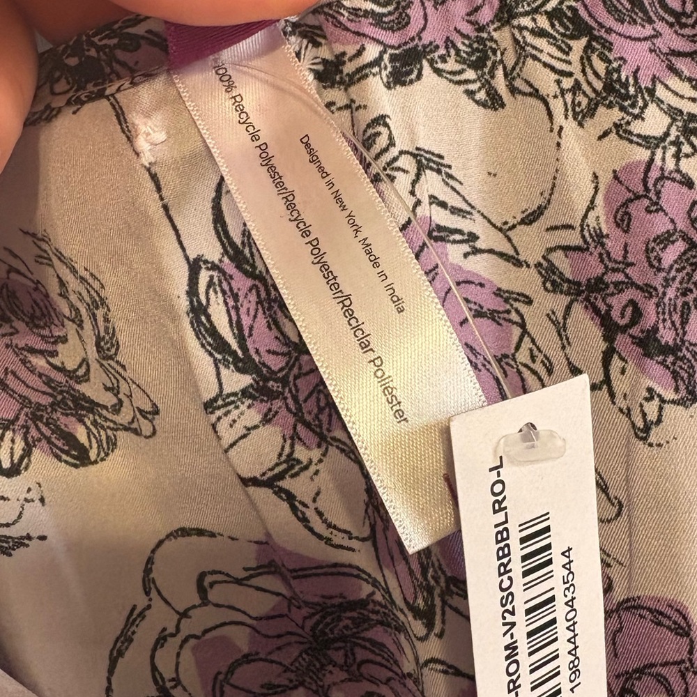 Adore Me Karrina Floral Satin Sleep Romper - Picture 11 of 12